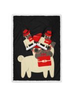 Rainbow Unicorn Valentines Day Sleeve Blankets