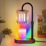 Candle Warmer Lamp with Timer, with LED Color Lights, Dimmable, Adjustable Height, House Warming Gifts New Home Decor, Gifts for Women Mom for Birthday Mothers Day Thanksgiving Day Christmas