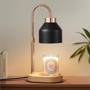 MEIXISUE Candle Warmer Lamp with Dimmer and Timer,Home Decor Lamp for Scented Jar,Electric Wax Melt Warmer,Mother's Day\/Birthday for Mom\/Wife,Adjustable Height,with 2 Bulbs