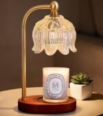 Candle Warmer Lamp with Timer Dimmable,Antique Brass Candle Lamp,Wax Melt Warmer Light for Jar Candles,Mother's Day\/Birthday Gifts for Mom\/Wife,Home Decor Lamp,with 2 Bulbs