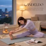 Candle Warmer Lamp with Timer: Purple Candle Warming Lamp with 2 Bulbs Height Adjustable Wax Melt Dimmable Bedroom Decor for Women