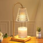 Candle Warmer Lamp, Candle Lamp Warmer with Timer,Wax Melt Warmer,Crystal Candle Heater Lamp for Scented Wax, Elegant Home Decor, Clear Glass