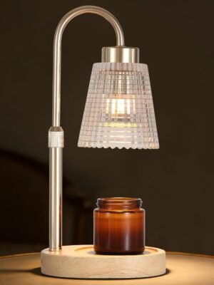 Gold Candle Warmer Lamp with Timer and Dimmer,Fragrance Electric Wax Melt Warmer with 2 Bulbs,Scented Jar Lamp,Mother's Day\/Birthday\/Christmas Gifts for Mom\/Wife,Home Decor,Adjustable Height