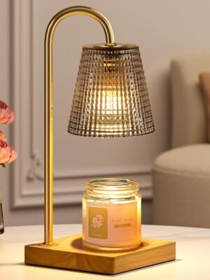 Black and Gold Candle Warmer Lamp with Timer Dimmer,Birthday Gifts for Women Mom,House Warming Gifts New Home Room Decor,Vintage Wax Warmer for Scented Wax Jar Candles