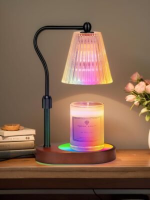 Candle Warmer Lamp with 7 LED Colors Lamp,Candle Warmer with Timer Dimmer Adjustable Height,Christmas Gift for Women Mom,Birthday Gifts for Women Mom