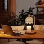 Candle Warmer Lamp with Timer Dimmable,Antique Brass Candle Lamp,Wax Melt Warmer Light for Jar Candles,Mother's Day\/Birthday Gifts for Mom\/Wife,Home Decor Lamp,with 2 Bulbs