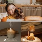 Candle Warmer Lamp with Timer: Gold Candle Warming Lamp Height Adjustable Wax Melt Warmer Dimmable Modern Farmhouse New Home Bedroom Decor Mothers Day Housewarming Gift for Women