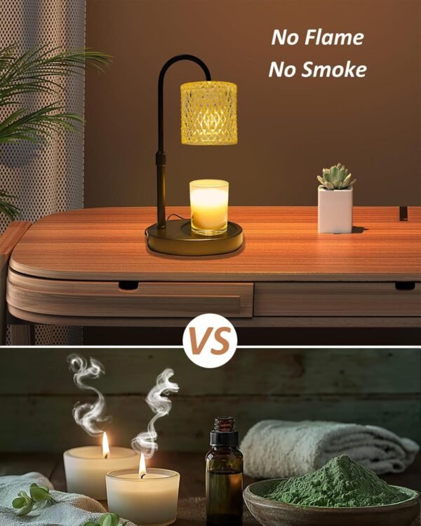 Candle Warmer Lamp with Timer Dimmable Height Adjustable, Birthday Gifts for Women Mom, House Warming Gifts New Home Decor, Candle Warmer for Jar Candles