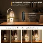 Candle Warmer Lamp with 3 Bulbs, Adjustable Height Dimmable Candle Warmer with Timer, Compatible with Large Jar Candles, Candle Lamp with Charming Gift Box Ribbon for Her\/Him