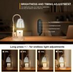TOACSUCP Candle Warmer Lamp with 3 Bulbs, Adjustable Height Dimmable Candle Warmer with Timer, Compatible with Large Jar Candles, Candle Lamp with Charming Gift Box for Her\/Him