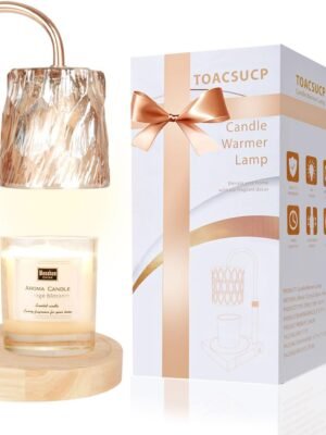Candle Warmer Lamp with 3 Bulbs, Adjustable Height Dimmable Candle Warmer with Timer, Compatible with Large Jar Candles, Candle Lamp with Charming Gift Box for Her\/Him