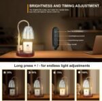 Candle Warmer Lamp with 3 Bulbs, Adjustable Height Dimmable Candle Warmer with Timer, Compatible with Large Jar Candles, Candle Lamp with Charming Gift Box for Her\/Him