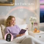 Candle Warmer Lamp with Timer: Purple Candle Warming Lamp with 2 Bulbs Height Adjustable Wax Melt Dimmable Bedroom Decor for Women