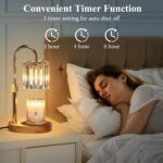Candle Warmer Lamp, with Timer Dimmer Adjustable Height, Home Decor, Room Decor, Wax Melt Warmer for Candles, Gifts for Mom, Gifts for Mother's Day, Birthday Gifts for Women