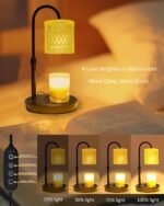 Candle Warmer Lamp with Timer Dimmable Height Adjustable, Birthday Gifts for Women Mom, House Warming Gifts New Home Decor, Candle Warmer for Jar Candles