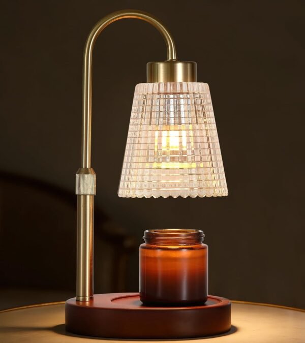 Candle Warmer Lamp WithTimer and Dimmer,Fragrance Electric Wax Melt Warmer with 2 Bulbs,Scented Jar Lamp,Mother's Day\/Birthday\/Christmas Gifts for Mom\/Wife,Home Decor,Adjustable Height