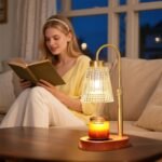Candle Warmer Lamp WithTimer and Dimmer,Fragrance Electric Wax Melt Warmer with 2 Bulbs,Scented Jar Lamp,Mother's Day\/Birthday\/Christmas Gifts for Mom\/Wife,Home Decor,Adjustable Height