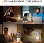 Candle Warmer Lamp with 3 Bulbs, Adjustable Height Dimmable Candle Warmer with Timer, Compatible with Large Jar Candles, Candle Lamp with Charming Gift Box Ribbon for Her\/Him