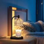 Black Candle Warmer Lamp with Timer and Dimmer,Flameless Wax Melt Warmer for Jar Candles with 2 Bulbs,House Warming Gifts,Mother's Day\/Birthday Gifts for Mom\/Wife,Home Decor