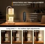 Candle Warmer Lamp with 3 Bulbs, Adjustable Height Dimmable Candle Warmer with Timer, Candle Lamp with Charming Gift Box Ribbon,Birthday Gifts for Women Mom, House Warming Gifts New Home Decor