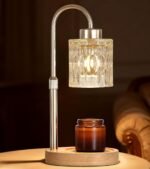 Gold Candle Warmer Lamp with Dimmer and Timer,Home Decor Lamp for Scented Jar,Electric Wax Melt Warmer,Mother's Day\/Birthday\/Christmas Gifts for Mom\/Wife,Adjustable Height,with 2 Bulbs