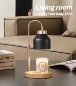 Candle Warmer Lamp with Dimmer and Timer,Home Decor Lamp for Scented Jar,Electric Wax Melt Warmer,Mother's Day\/Birthday for Mom\/Wife,Adjustable Height,with 2 Bulbs
