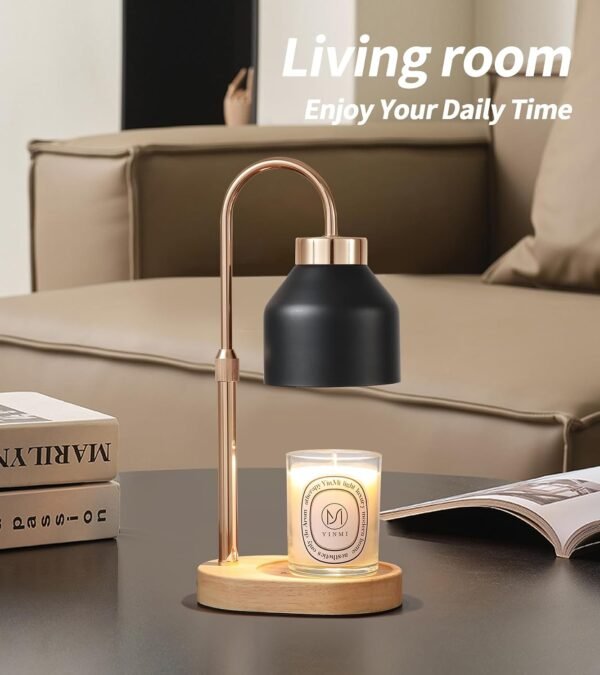 Candle Warmer Lamp with Dimmer and Timer,Home Decor Lamp for Scented Jar,Electric Wax Melt Warmer,Mother's Day\/Birthday for Mom\/Wife,Adjustable Height,with 2 Bulbs