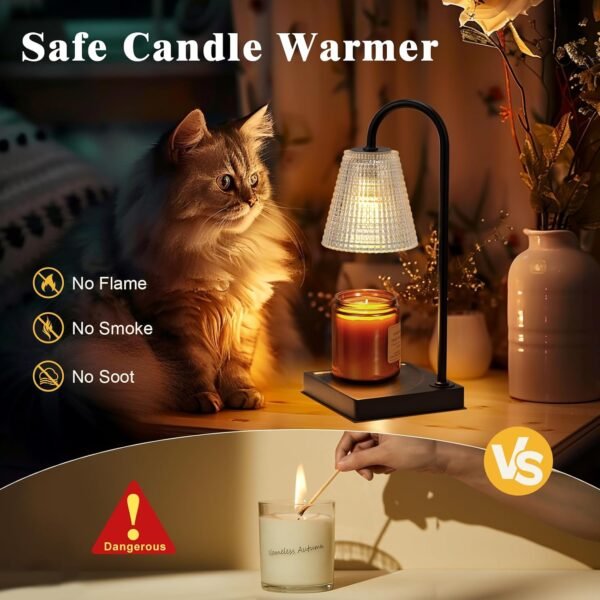 Candle Warmer Lamp with Timer-Electric Candle Lamp Warmer,Dimmable Candle Warmers for Jar Candles,New Mom Gifts & Birthday Gifts for Women