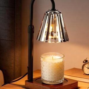 Marycele Black Candle Warmer Lamp with Timer Dimmer Adjustable Height, Birthday Gifts for Women Mom Sister Her, Office Room Home Decor, Vintage Wax Warmer House Warming Gifts