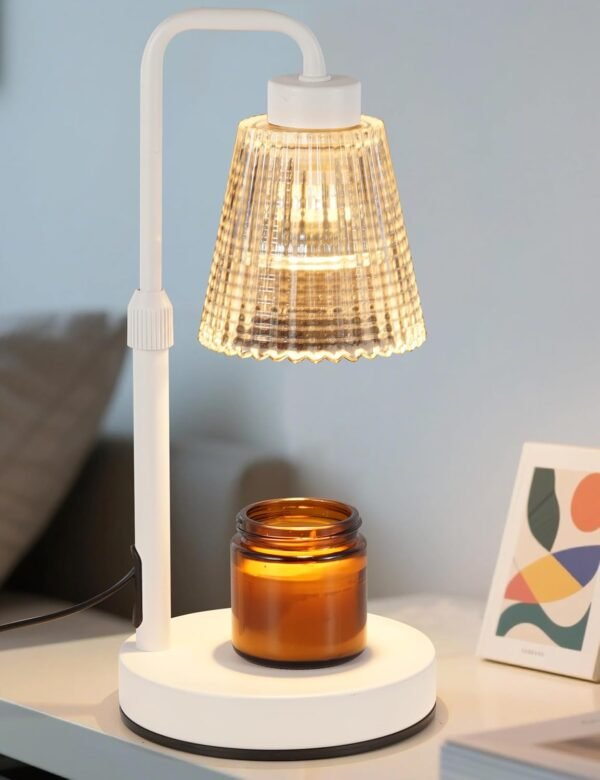 Candle Warmer Lamp with Timer Dimmable, Birthday Gifts for Women Mom, House Warming Gifts New Home Decor, Wax Melt Warmer for Jar Candles with 2 Bulbs