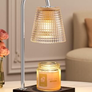 Hong-in Candle Warmer Lamp with Timer Dimmer,House Warming Gifts New Home Room Decor,Birthday Gifts for Women Mom Sister,Modern Wax Warmer for Scented Wax Jar Candles