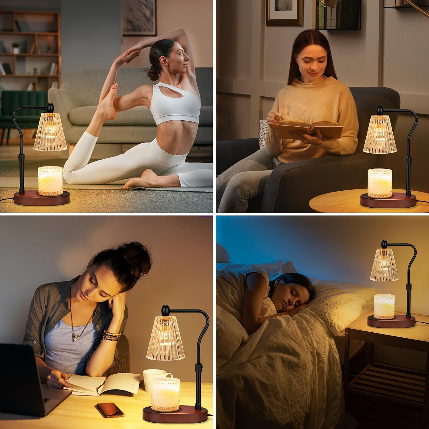 Engpure Candle Warmer Lamp with Dimmer, Candle Warmer with Timer Adjustable Height for Scented Wax Jar Candles, Gifts for Women Mom New Home Decor, for Women Mothers Day - Image 5