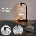 Black Candle Warmer Lamp with Timer and Dimmer,Flameless Wax Melt Warmer for Jar Candles with 2 Bulbs,House Warming Gifts,Mother's Day\/Birthday Gifts for Mom\/Wife,Home Decor
