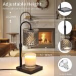 YAYIT Candle Warmer Lamp with Timer Dimmer Adjustable Height, Candle Warmer with 2 Bulbs for Jar Candles, Home Decor, for Women Birthday