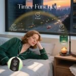 Candle Warmer Lamp with Timer: Emerald Green Candle Warming Lamp with 2 Bulbs Height Adjustable Wax Melt Dimmable Bedroom Decor for Women