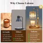 Candle Warmer Lamp, with Timer Dimmer Adjustable Height, Home Decor, Room Decor, Wax Melt Warmer for Candles, Gifts for Mom, Gifts for Mother's Day, Birthday Gifts for Women