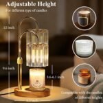 Candle Warmer Lamp, with Timer Dimmer Adjustable Height, Home Decor, Room Decor, Wax Melt Warmer for Candles, Gifts for Mom, Gifts for Mother's Day, Birthday Gifts for Women