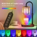 Candle Warmer Lamp with Timer, with LED Color Lights, Dimmable, Adjustable Height, House Warming Gifts New Home Decor, Gifts for Women Mom for Birthday Mothers Day Thanksgiving Day Christmas