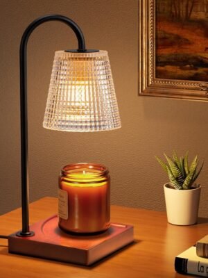Candle Warmer Lamp with Timer-Dimmable Black Candle Warmer,New Mom Gifts,House Warming Gifts New Home Bedroom Decor,Wax Warmer for Scented Wax Jar Candles