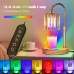 Candle Warmer Lamp, with RGB LED Lights,Timer and Dimmer, Adjustable Height, House Warming Gifts New Home Decor, Gifts for Women Mom, Wax Melt Warmer for Scented Jar Candles