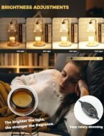 Candle Warmer Lamp with Cycle Timer, Birthday Gifts for Women Mom Her, House Warming Gifts New Home Room Decor, Wax Melt Warmer for Jar Candles with 2 Bulbs