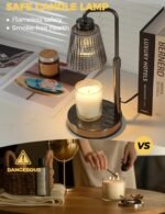 Warmer Lamp with Cycle Timer, Birthday Gifts for Women Mom Her, House Warming Gifts New Home Room Decor, Wax Melt Warmer for Jar Candles with 2 Bulbs