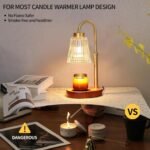 Candle Warmer Lamp WithTimer and Dimmer,Fragrance Electric Wax Melt Warmer with 2 Bulbs,Scented Jar Lamp,Mother's Day\/Birthday\/Christmas Gifts for Mom\/Wife,Home Decor,Adjustable Height