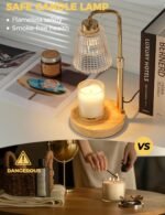 Candle Warmer Lamp with Cycle Timer, Birthday Gifts for Women Mom Her, House Warming Gifts New Home Room Decor, Wax Melt Warmer for Jar Candles with 2 Bulbs