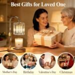 Candle Warmer Lamp, with Timer Dimmer Adjustable Height, Home Decor, Room Decor, Wax Melt Warmer for Candles, Gifts for Mom, Gifts for Mother's Day, Birthday Gifts for Women