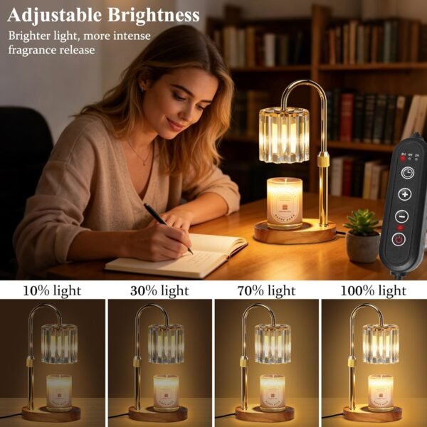 Candle Warmer Lamp, with Timer Dimmer Adjustable Height, Home Decor, Room Decor, Wax Melt Warmer for Candles, Gifts for Mom, Gifts for Mother's Day, Birthday Gifts for Women