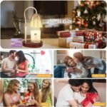 Candle Warmer Lamp with 3 Bulbs, Adjustable Height Dimmable Candle Warmer with Timer, Compatible with Large Jar Candles, Candle Lamp with Charming Gift Box Ribbon for Her\/Him