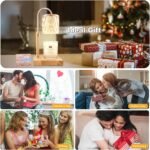 Candle Warmer Lamp with 3 Bulbs, Adjustable Height Dimmable Candle Warmer with Timer, Candle Lamp with Charming Gift Box Ribbon,Birthday Gifts for Women Mom, House Warming Gifts New Home Decor