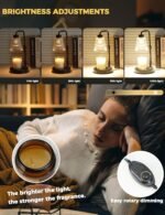 Candle Warmer Lamp with Cycle Timer, Birthday Gifts for Women Mom Her, House Warming Gifts New Home Room Decor, Wax Melt Warmer for Jar Candles with 2 Bulbs